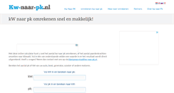 Desktop Screenshot of kw-naar-pk.nl